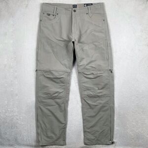 Kuhl Liberator Convertible Pants Men 36x32 Beige Gorpcore Outdoor Cargo Hiking
